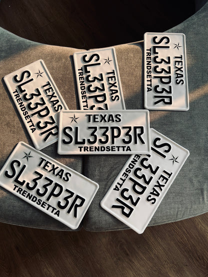 SLEEPERLAB EXCLUSIVE LICENSE PLATE